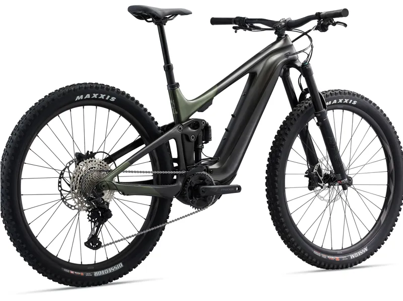 Giant Trance X Advanced E+ 1 Electric Mountain Bike in Panther/Phantom Green-1